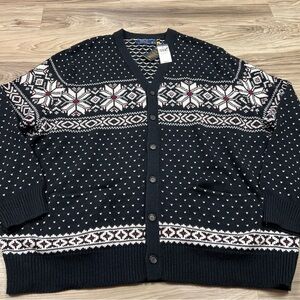 Polo by Ralph Lauren Black and White Cardigan